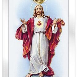 I said a Prayer for you Sacred Heart Prayer Card and Medal (CAR3-013)