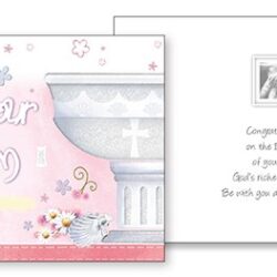 Baptism Card Pink (BAP8-040)