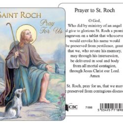 St Roch Prayer Card (CAR4-001)