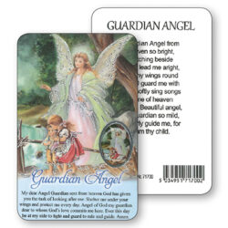 Guardian Angel Prayer Card with Resin Medal (CAR1-006)