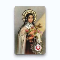 St Theresa Prayer Card with Relic (CAR2-008)