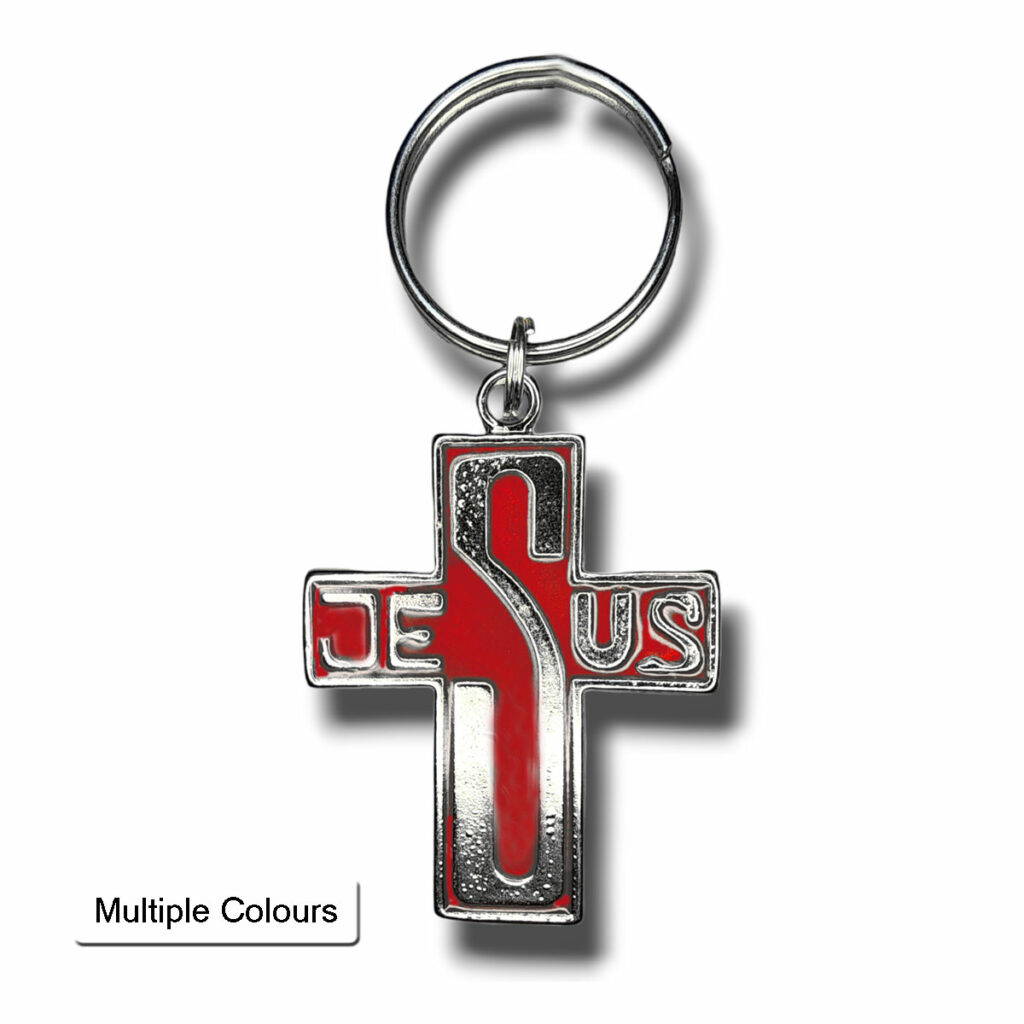 Sml Keychains Jesus Cross Keychain (SML3-042) – Catholic Centre – Your one stop ...