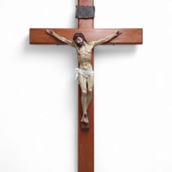 Wooden Cross with Painted Corpus (CRO2-021)