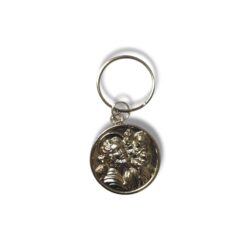 St Christopher Round Keyring (SML3-062)