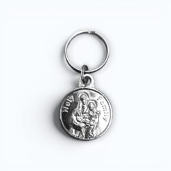 Round Holy Family Keyring (SML3-085)