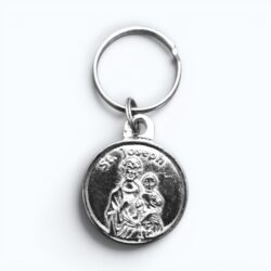 Round St Joseph Keyring (SML3-079)