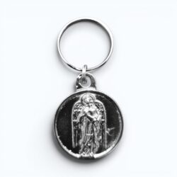 St Raphael Round Keyring (SML3-072)