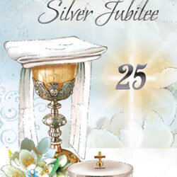 25th Silver Jubilee of Ordination Prayer Card (CAR8-003)