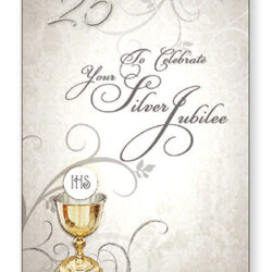25th Silver Jubilee of Ordination Prayer Card (CAR8-004)