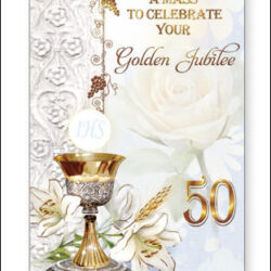 50th Silver Jubilee of Ordination Prayer Card (CAR8-005)