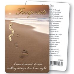 Footprints Prayer Card (CAR6-004)