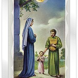 Holy Family Card with Gold Medal (CAR5-022)