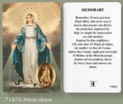 Our Lady of the Miraculous Medal Prayer Card (CAR5-007) – Catholic ...
