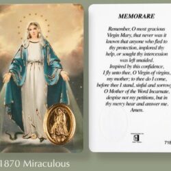 Our Lady of the Miraculous Medal Prayer Card (CAR5-007)