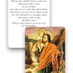 St Christopher Prayer Card (CAR4-021)