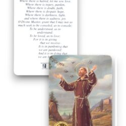 St Francis of a Assis Prayer Card (CAR4-018)