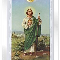 St Jude Prayer Card with Gold Medal (CAR4-010)