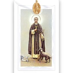 St Martin De Porres Prayer Card Gold Medal (CAR4-038)