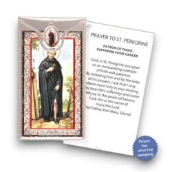 St Peregrine Prayer Card and Coloured Medal(CAR4-031)