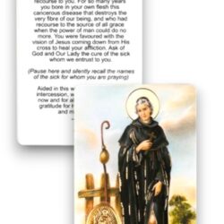 St Peregrine Prayer Card (CAR4-002)