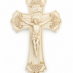 White Wall Crucifix (STA6-034)