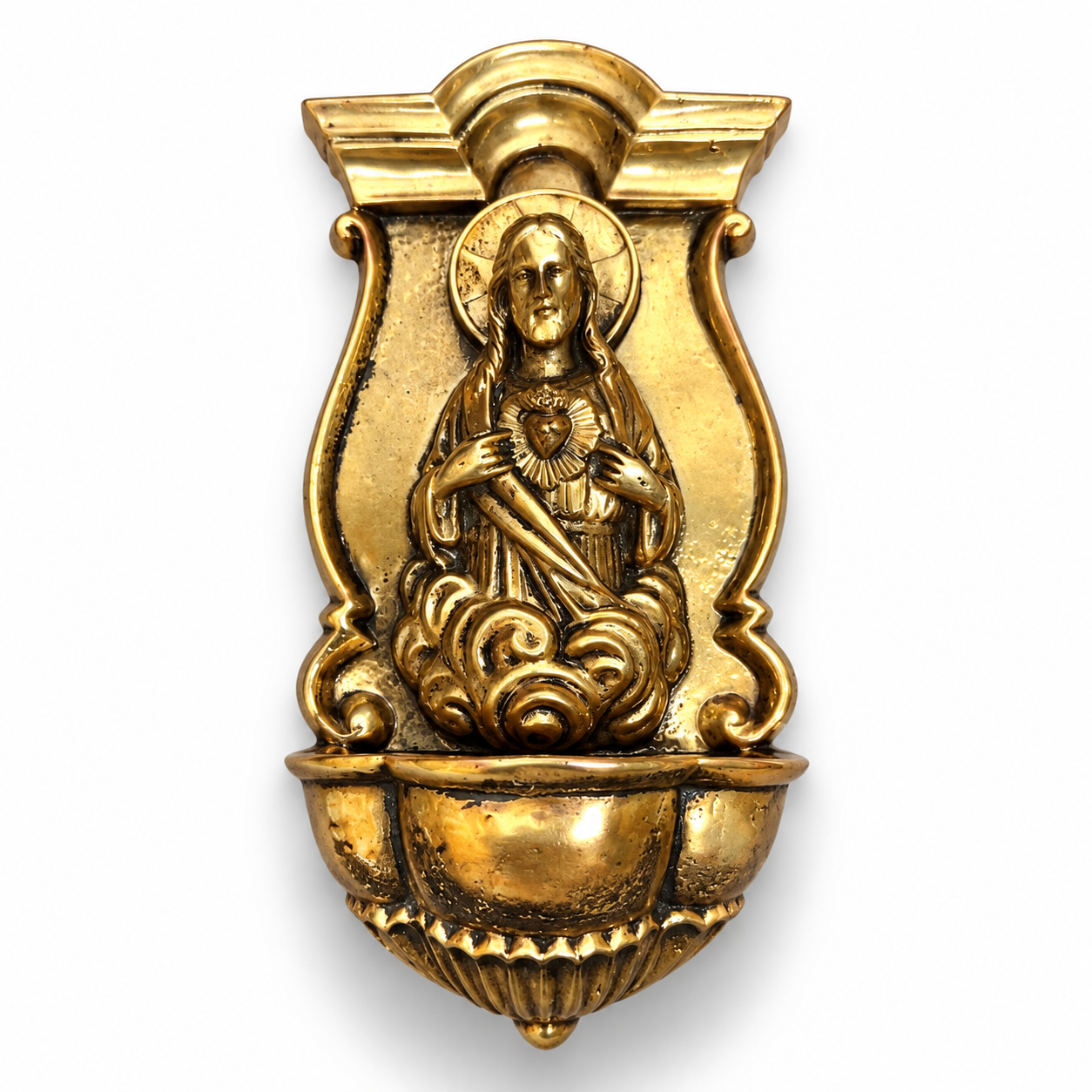 Sacred Heart Holy Water Font (CHU10-009)